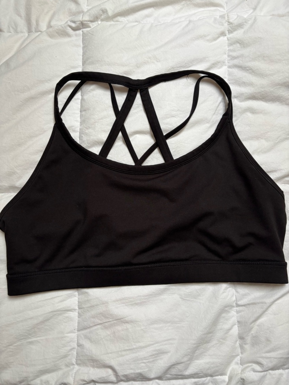 Gaiam Black Strappy Sports Bra - Women Intimates & Sleepwear XXL
